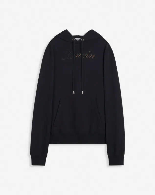 LOGO DENIM HOODIE sold by Lanvin