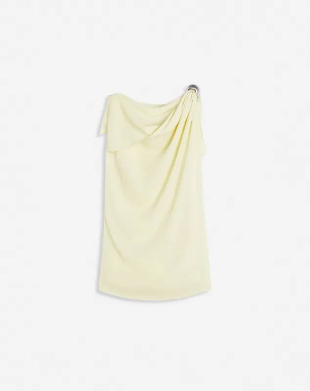 ARPÈGE RING DRAPED TOP IN CADY sold by Lanvin