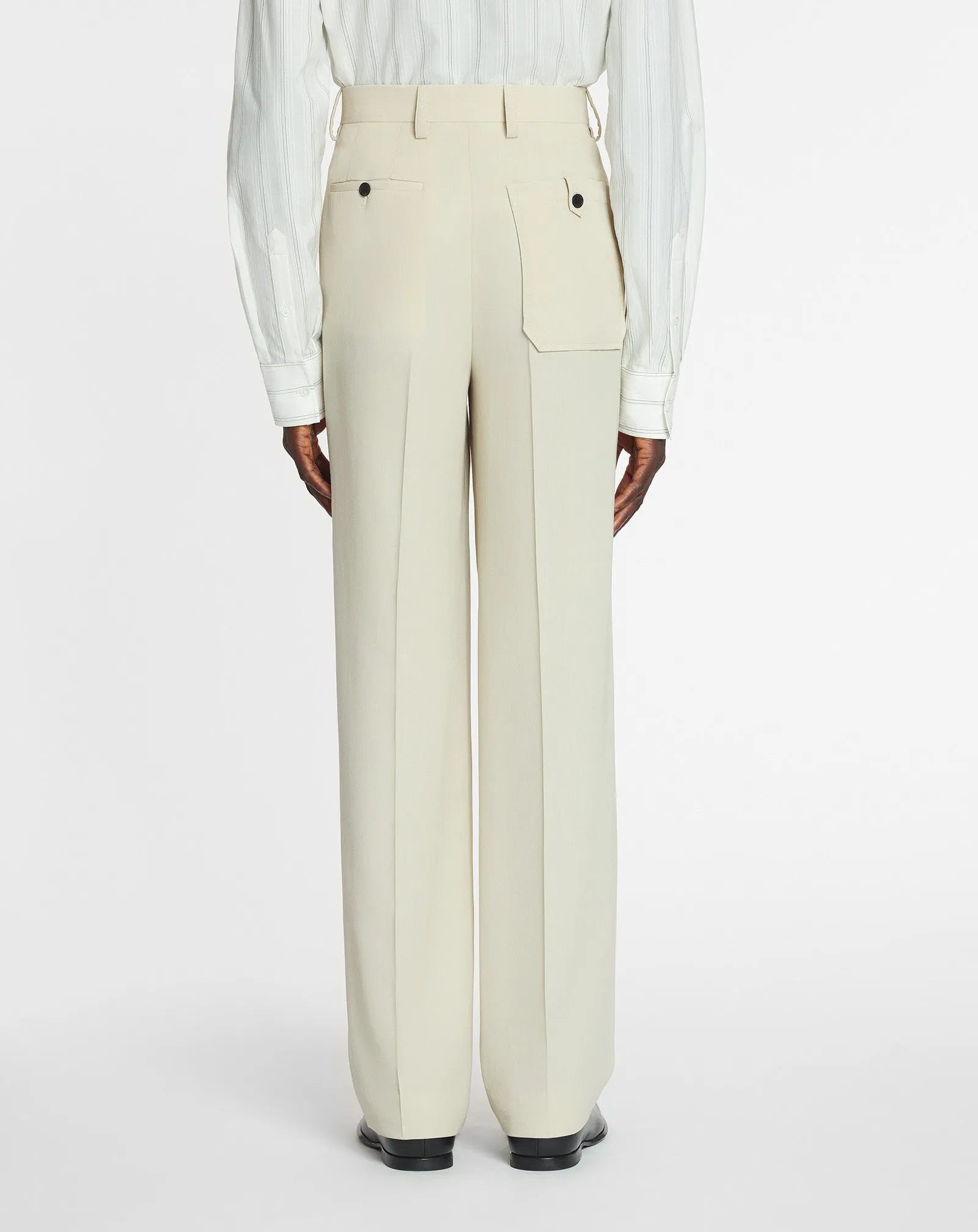 LOOSE FIT WOOL-BLEND PANTS sold by Lanvin product image thumbnail 4