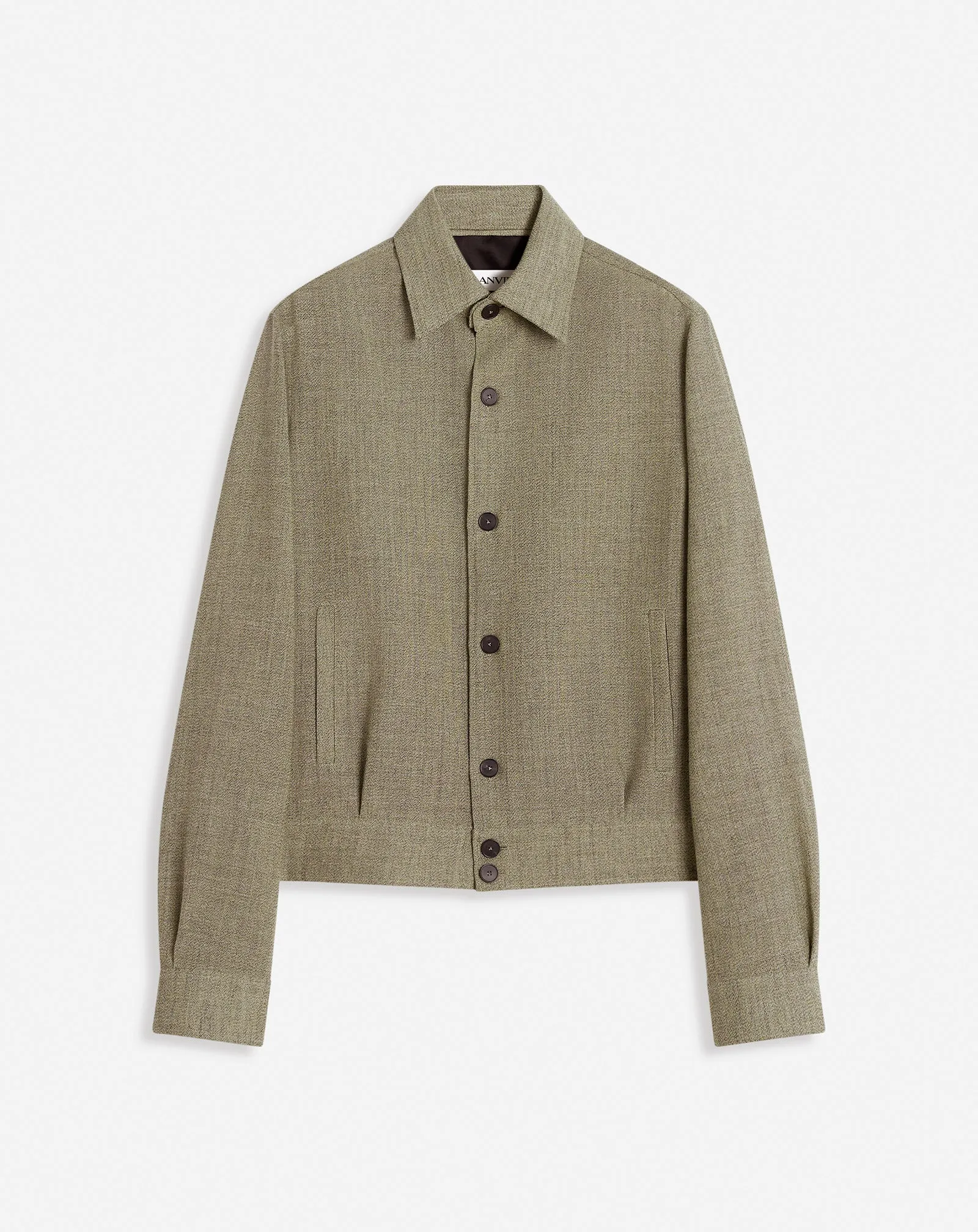 UNISEX SHORT WOOL OVERSHIRT sold by Lanvin