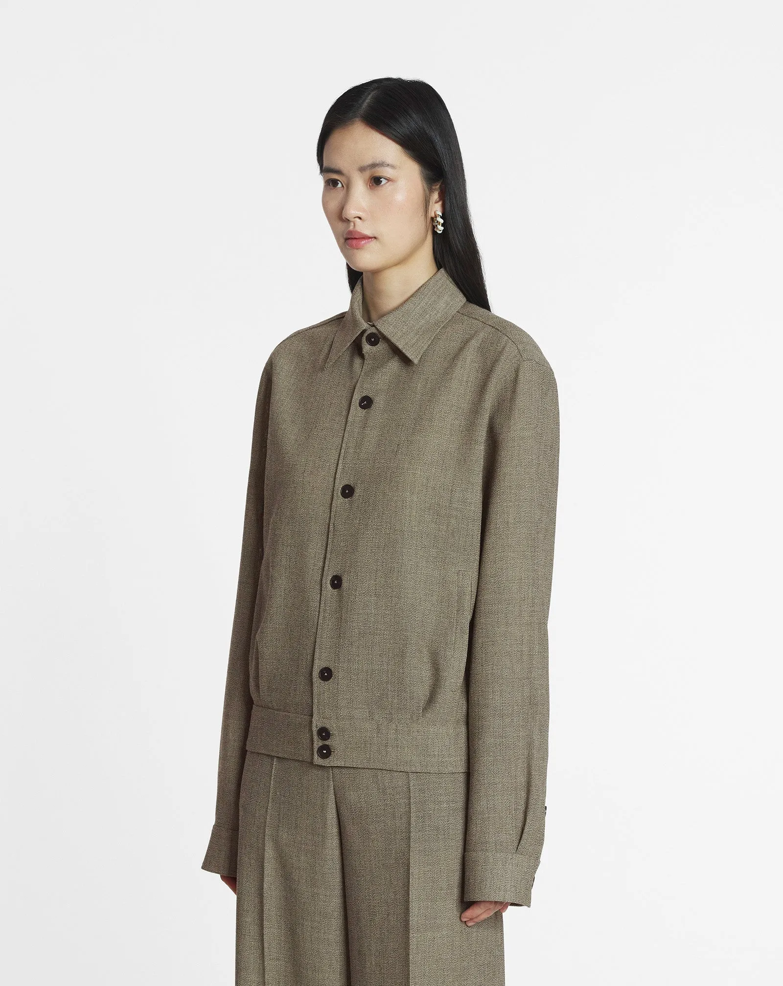 UNISEX SHORT WOOL OVERSHIRT sold by Lanvin product image thumbnail 4