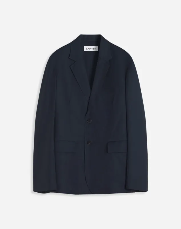 TECHNICAL COTTON STRAIGHT FIT JACKET sold by Lanvin