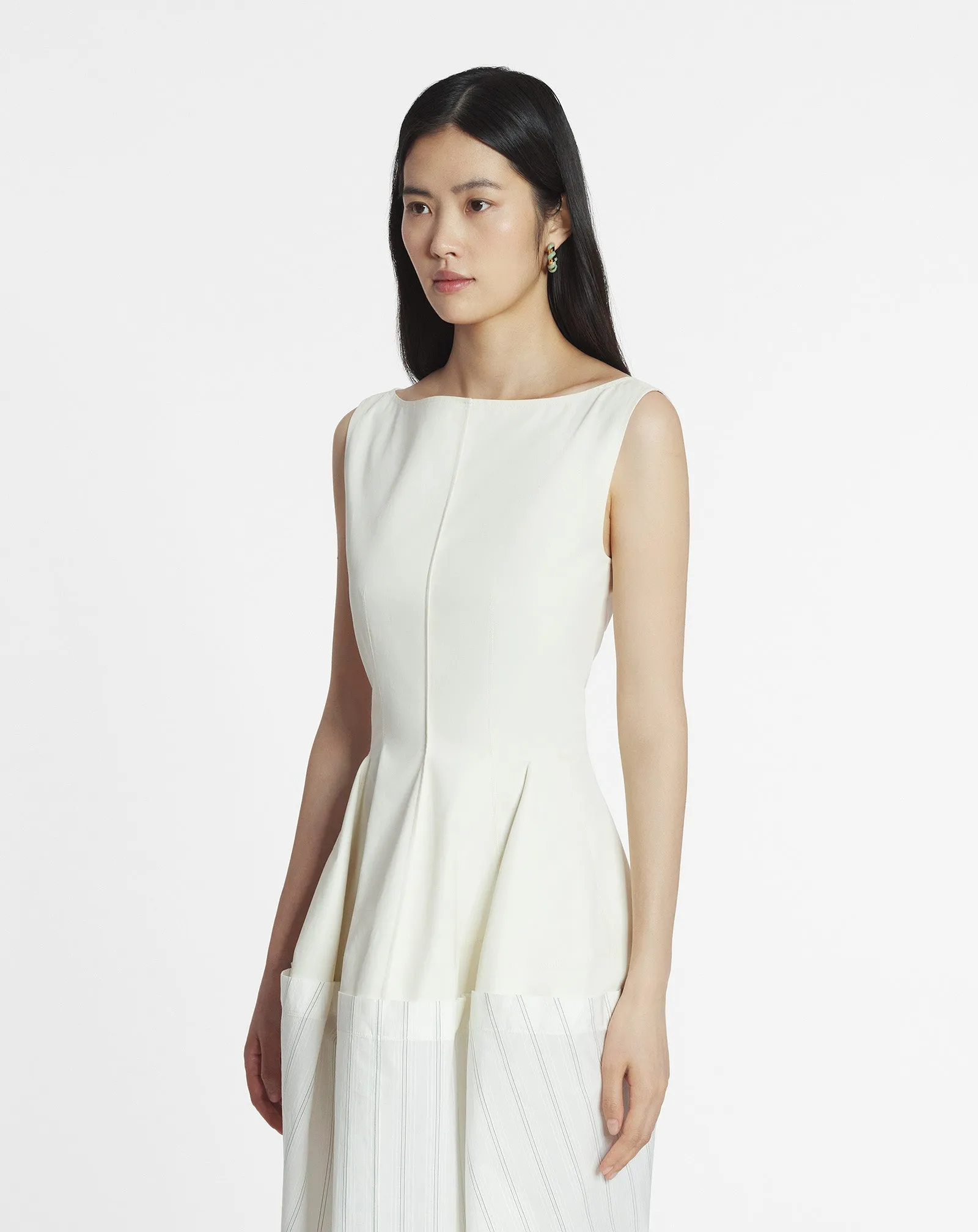 COTTON PEPLUM DRESS sold by Lanvin product image thumbnail 3