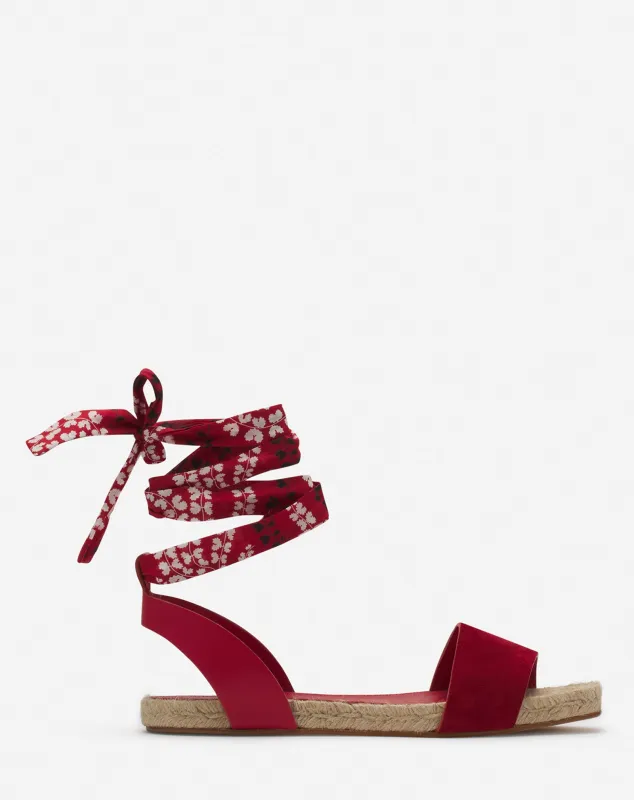 DOMRA FLAT SUEDE SANDALS made by Lanvin