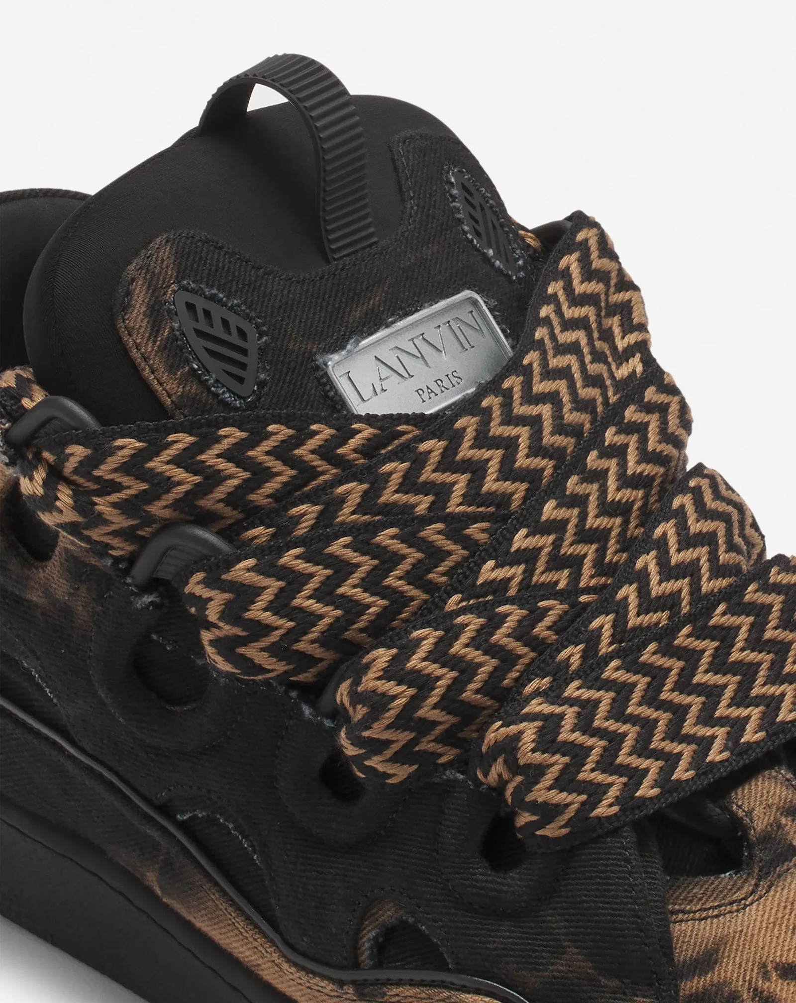 CURB WASHED DENIM SNEAKERS sold by Lanvin product image thumbnail 5