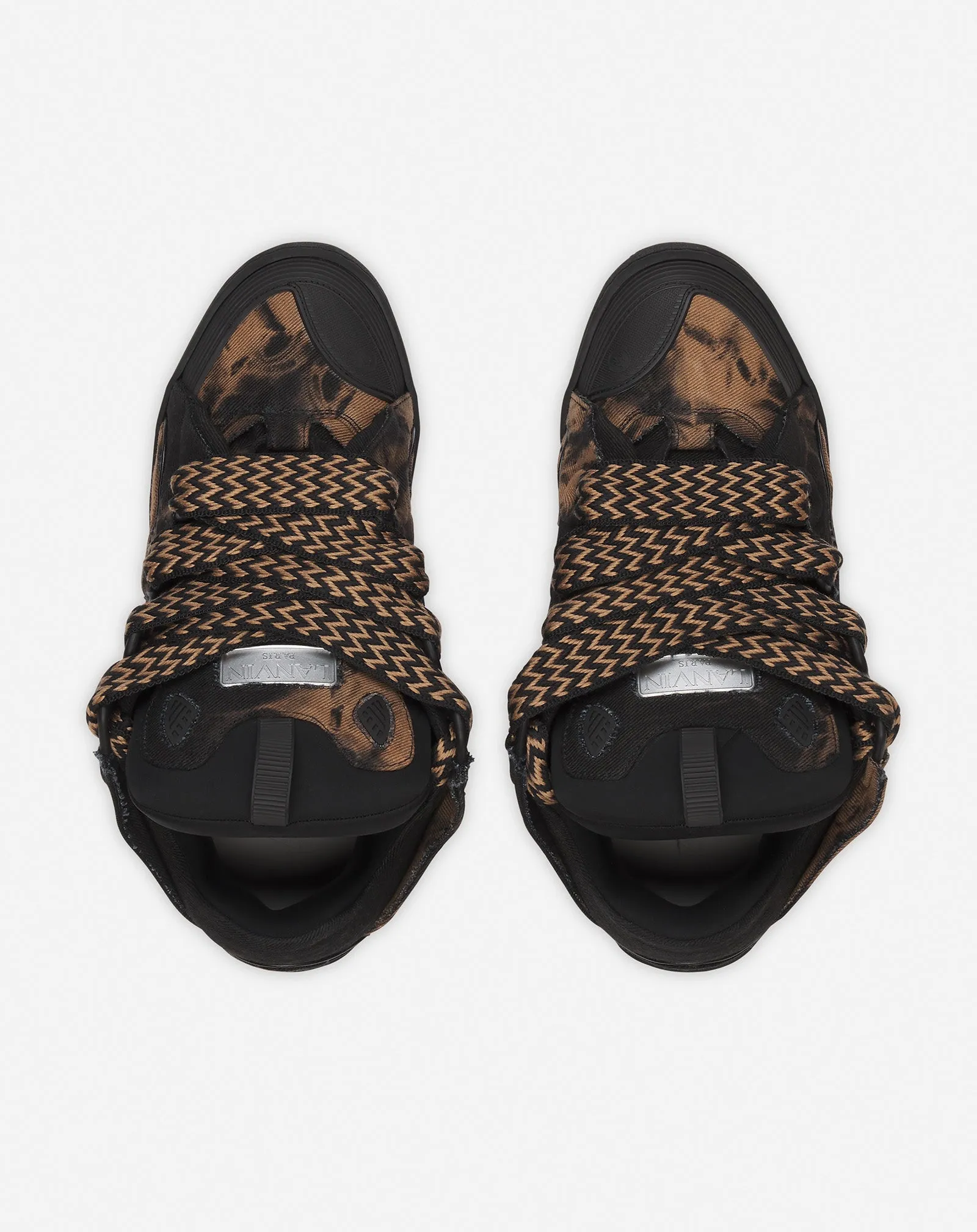 CURB WASHED DENIM SNEAKERS sold by Lanvin product image thumbnail 3