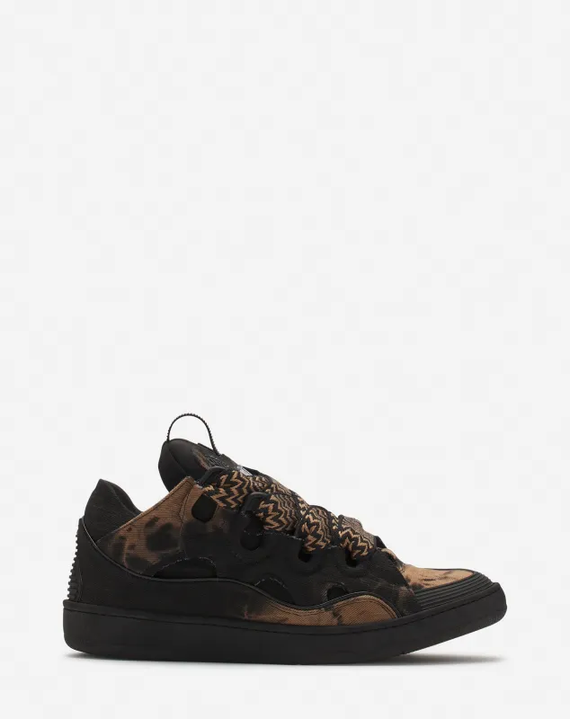 CURB WASHED DENIM SNEAKERS sold by Lanvin