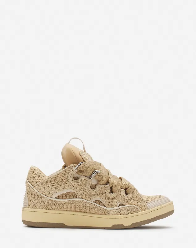 CURB RAFFIA SNEAKERS sold by Lanvin