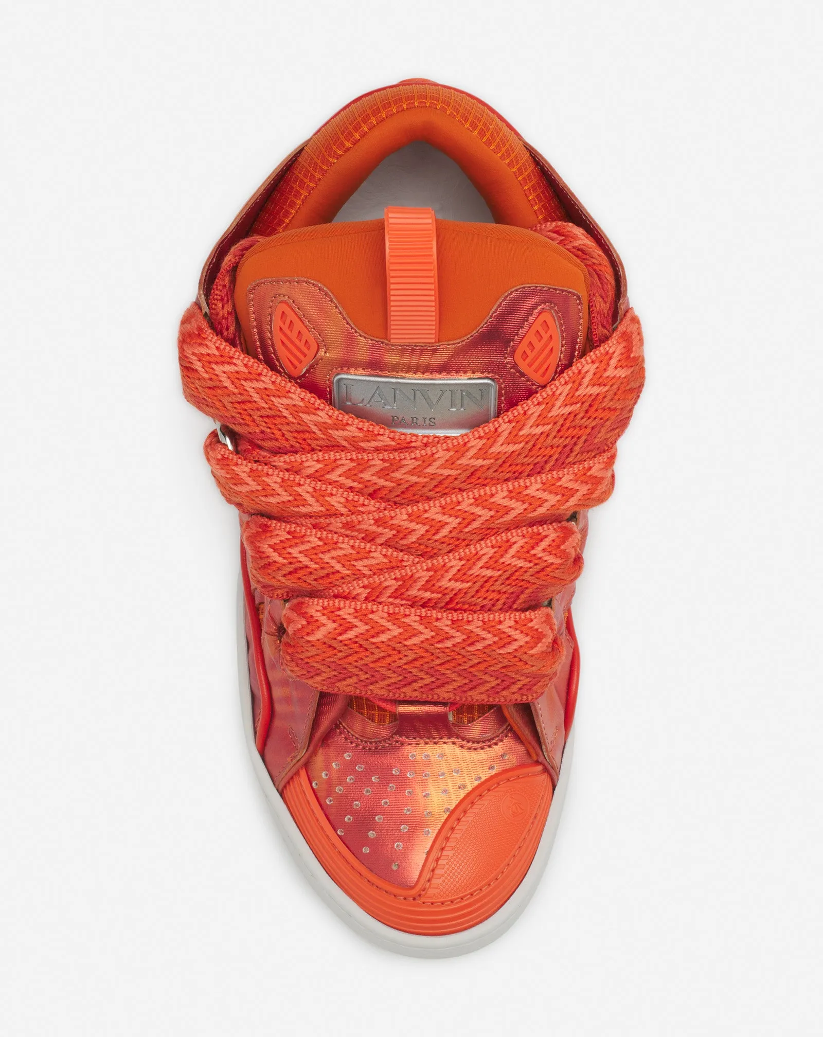 CURB HOLOGRAM-EFFECT LEATHER SNEAKERS sold by Lanvin product image thumbnail 4