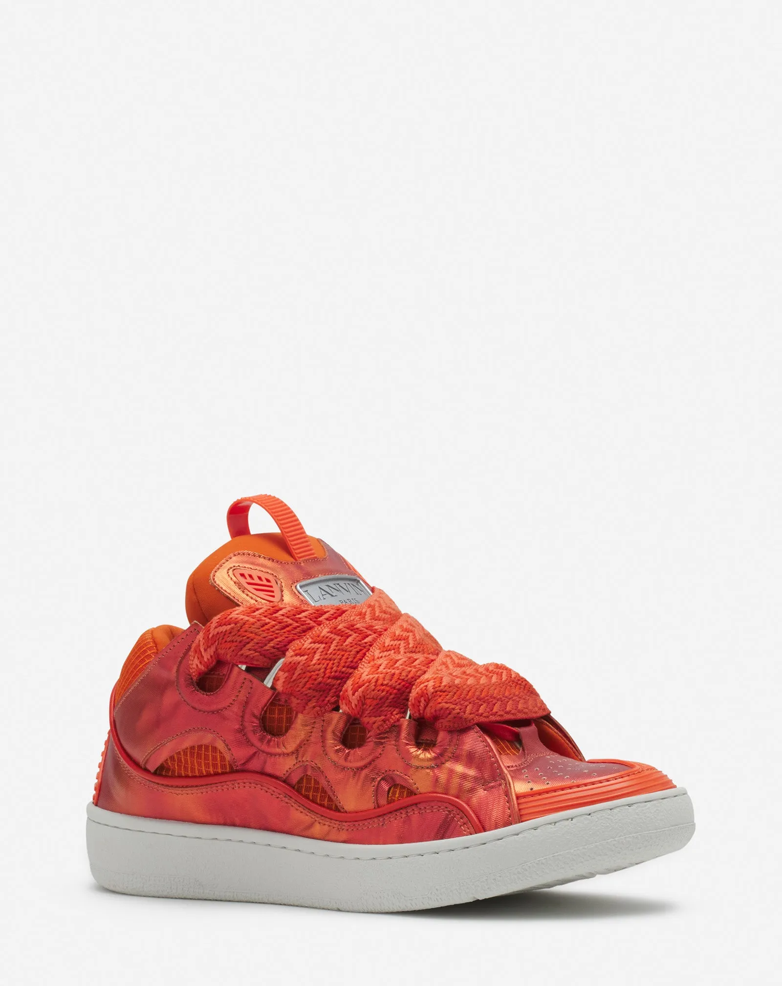 CURB HOLOGRAM-EFFECT LEATHER SNEAKERS sold by Lanvin product image thumbnail 2