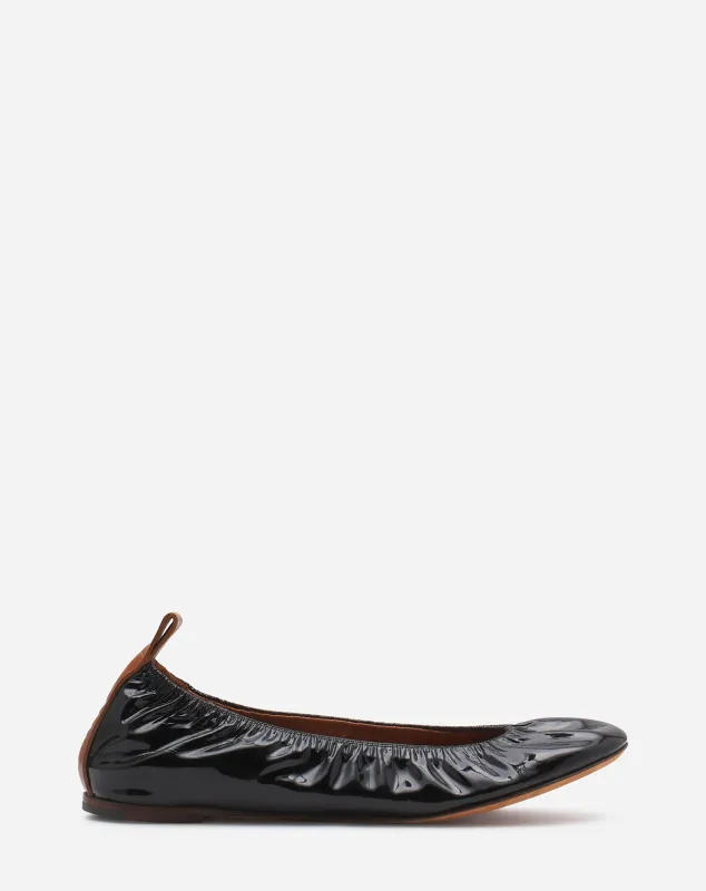THE BALLERINA FLAT IN PATENT LEATHER sold by Lanvin