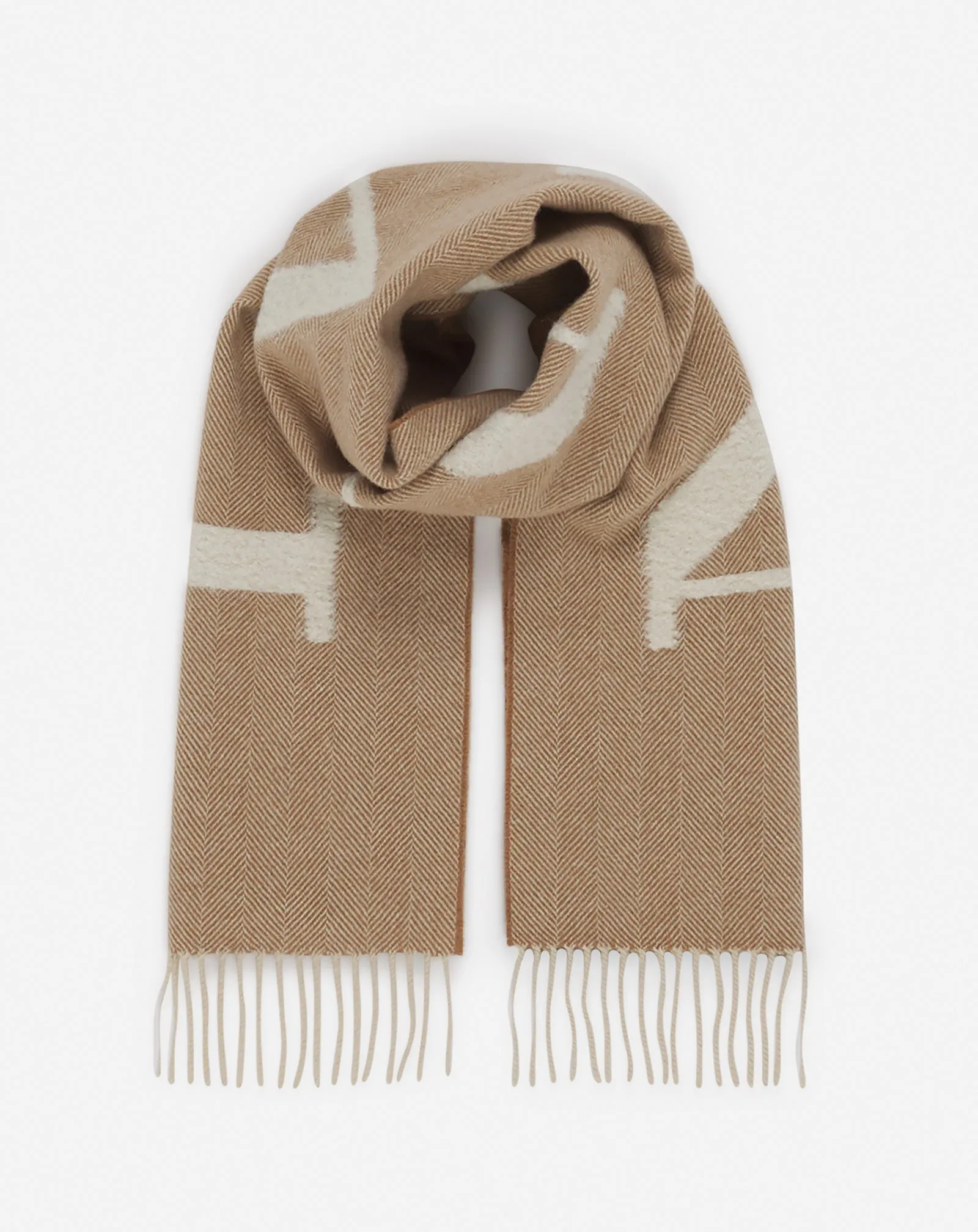 LANVIN SIGNATURE FRINGED WOOL SCARF sold by Lanvin product image thumbnail 2