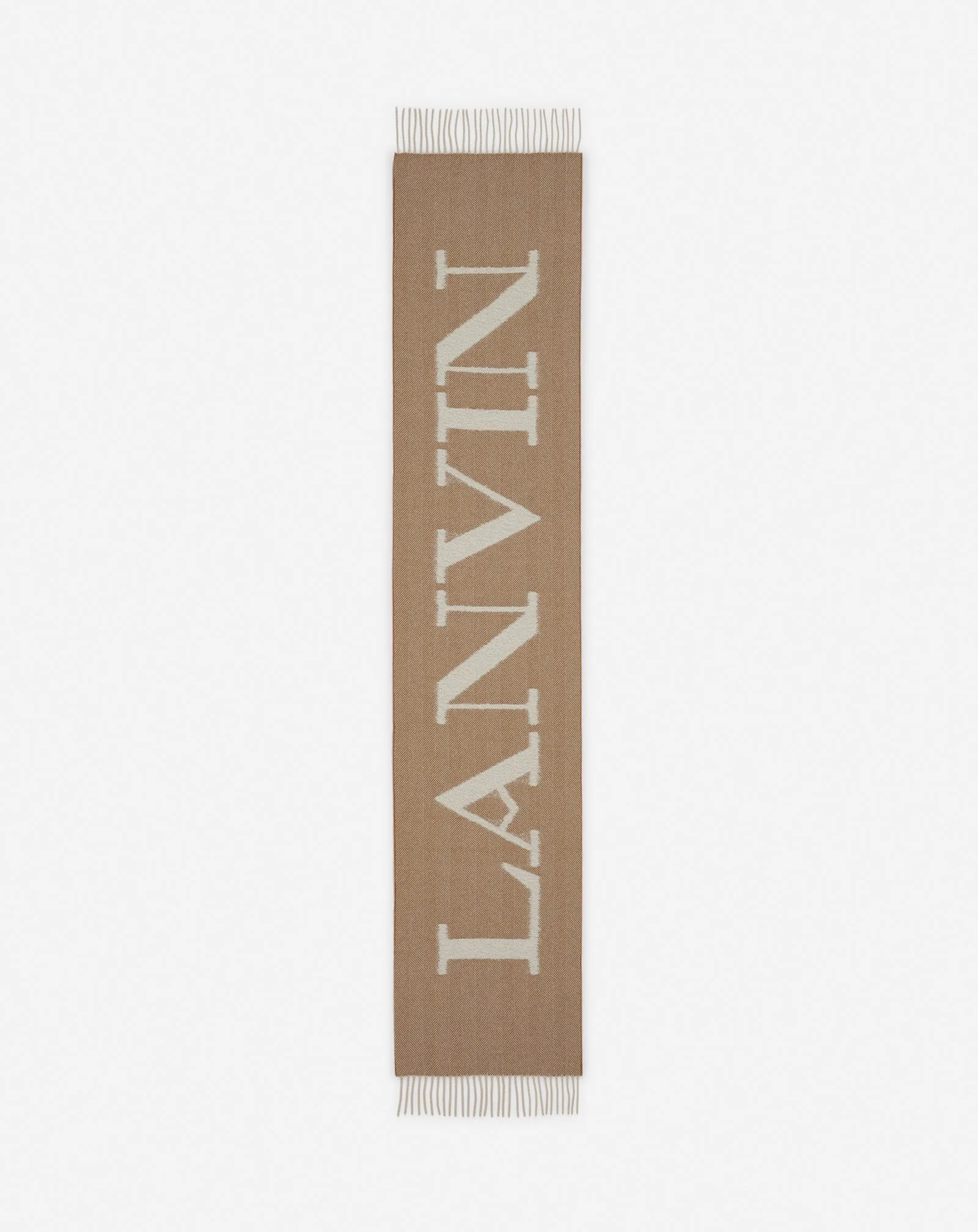 LANVIN SIGNATURE FRINGED WOOL SCARF sold by Lanvin product image thumbnail 3