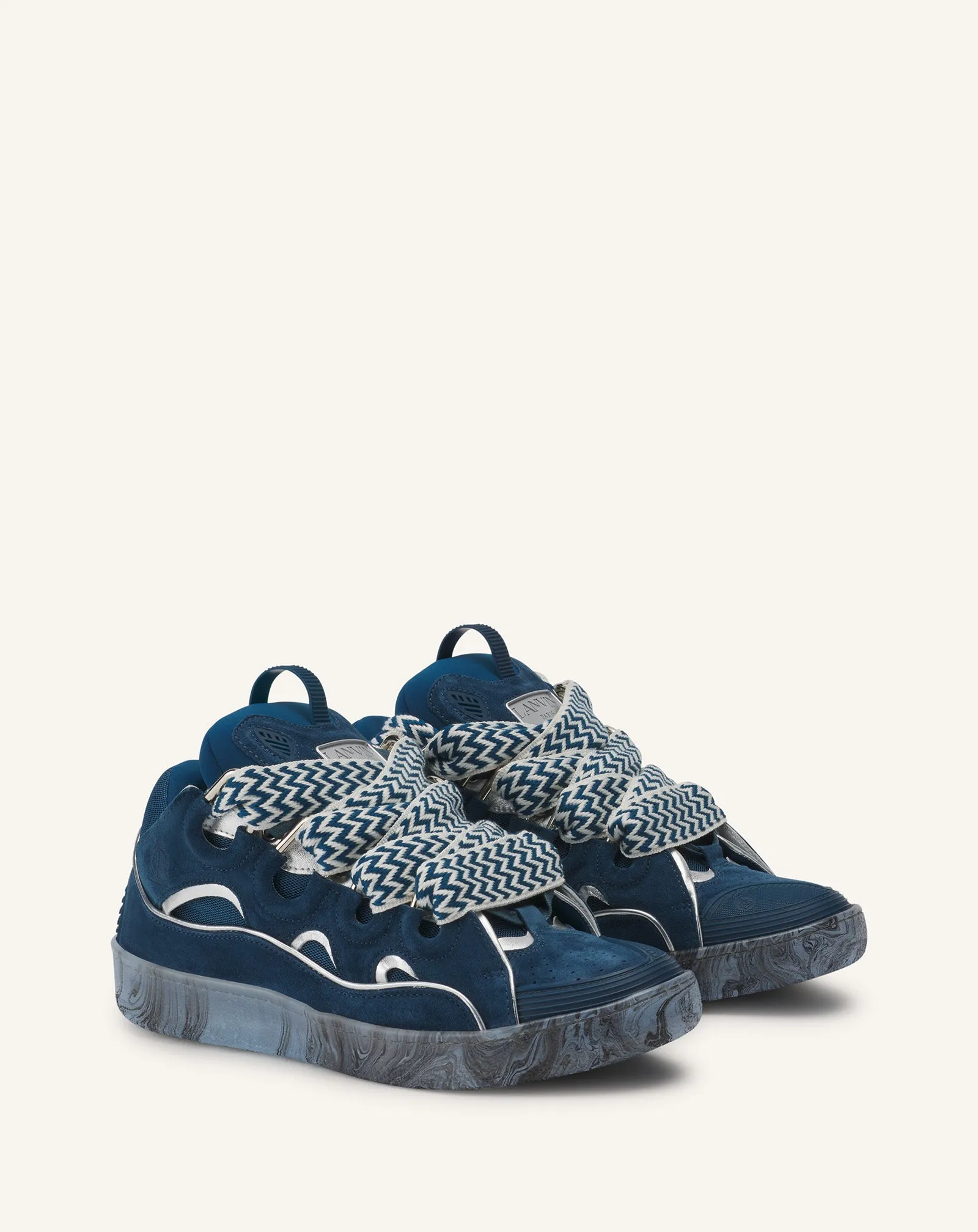 LEATHER CURB SNEAKERS WITH MARBLED SOLE sold by Lanvin product image thumbnail 2