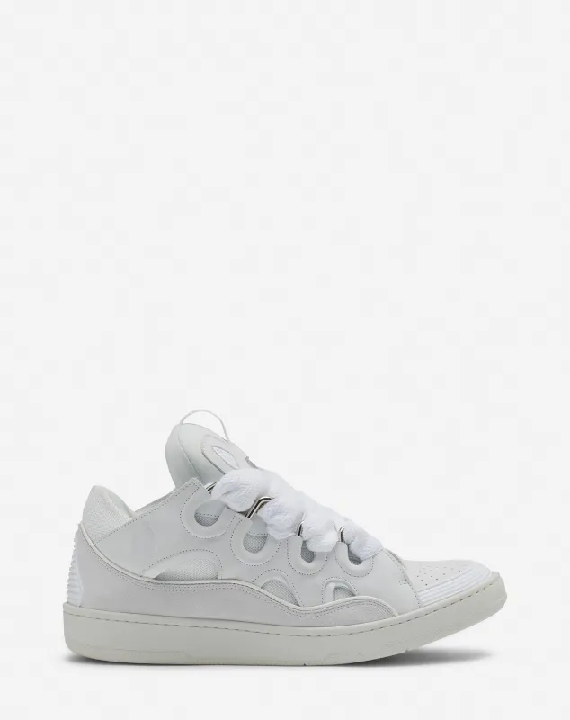 LEATHER CURB SNEAKERS sold by Lanvin