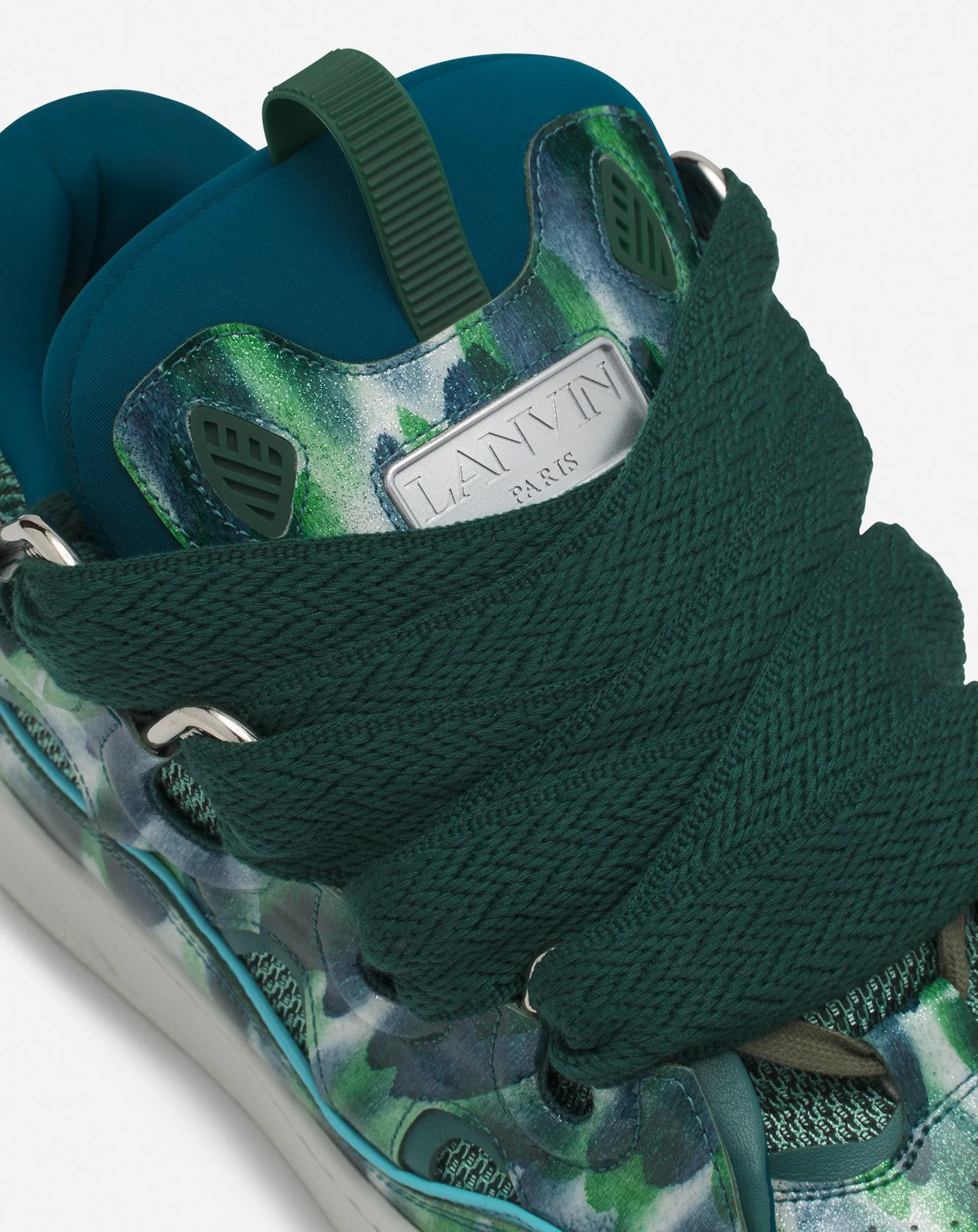 CURB LEATHER SNEAKERS WITH SPARKLES sold by Lanvin product image thumbnail 5