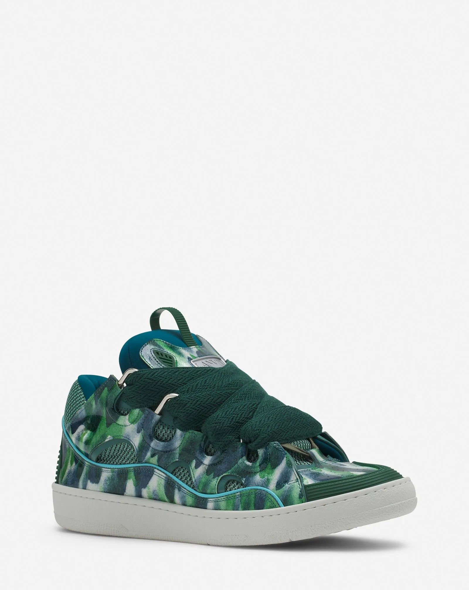 CURB LEATHER SNEAKERS WITH SPARKLES sold by Lanvin product image thumbnail 2
