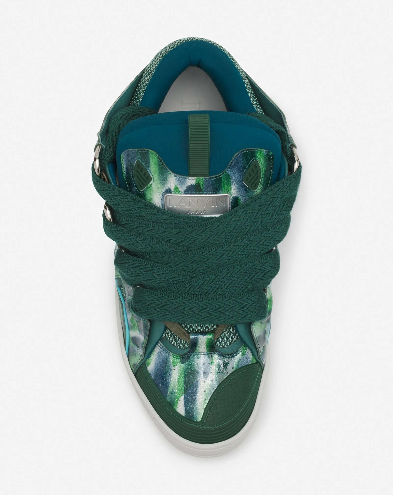 CURB LEATHER SNEAKERS WITH SPARKLES sold by Lanvin product image thumbnail 4