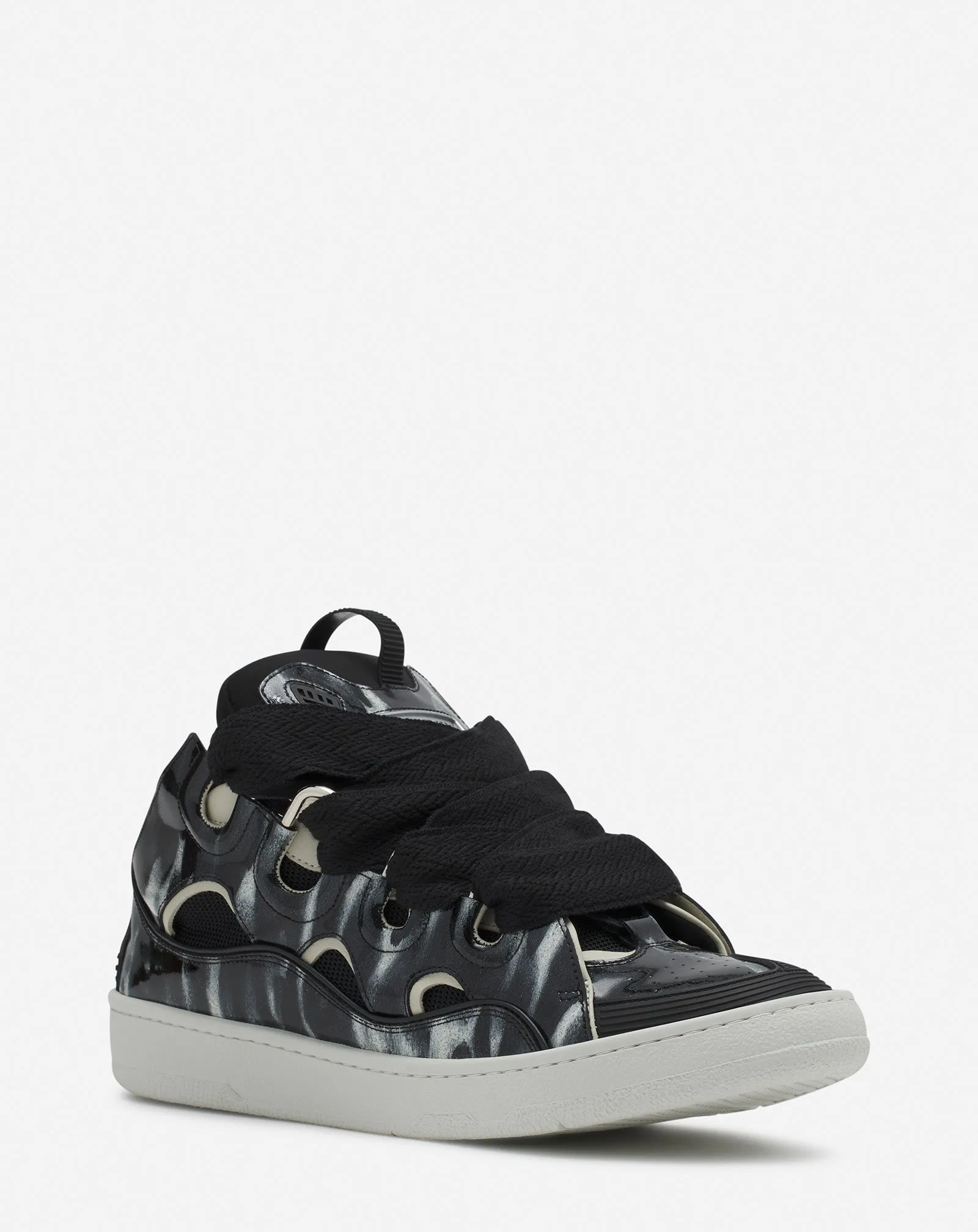CURB LEATHER SNEAKERS WITH SPARKLES sold by Lanvin product image thumbnail 2