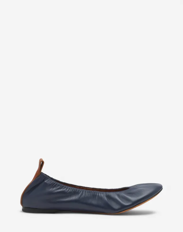 THE LEATHER BALLERINA FLAT sold by Lanvin