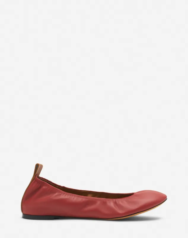 THE LEATHER BALLERINA FLAT sold by Lanvin