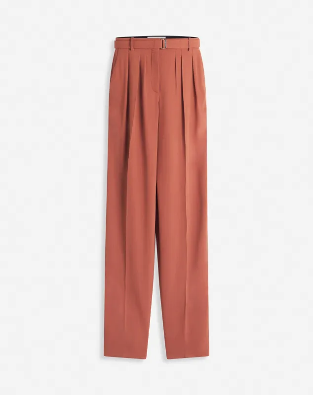 WOOL AND VISCOSE PANTS WITH DARTS sold by Lanvin
