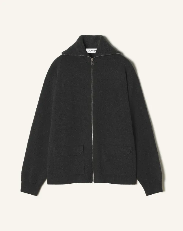 CASHMERE ZIP CARDIGAN sold by Lanvin