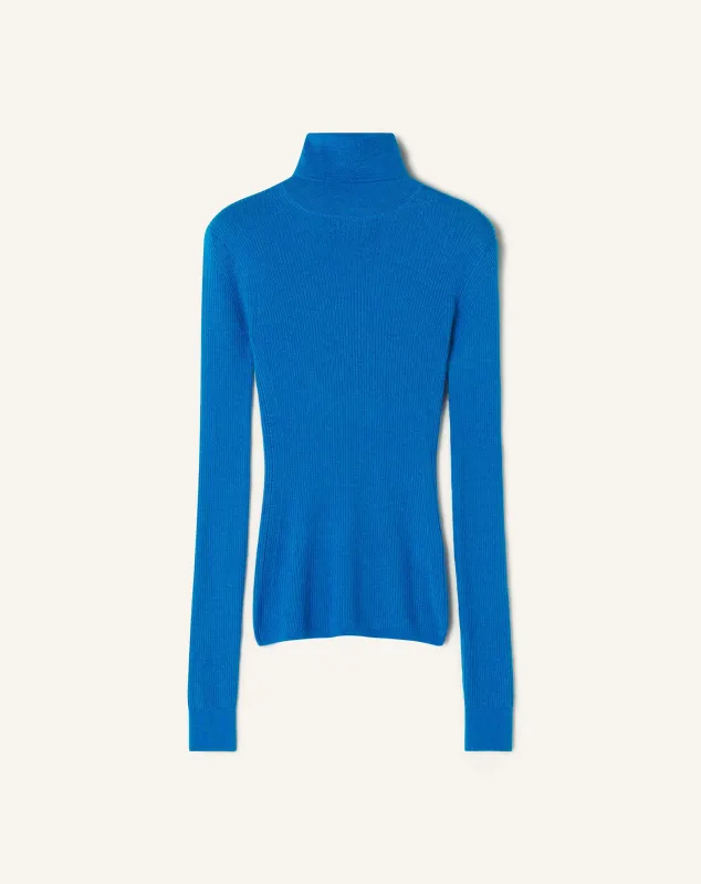 MERINO WOOL AND SILK TURTLENECK SWEATER sold by Lanvin