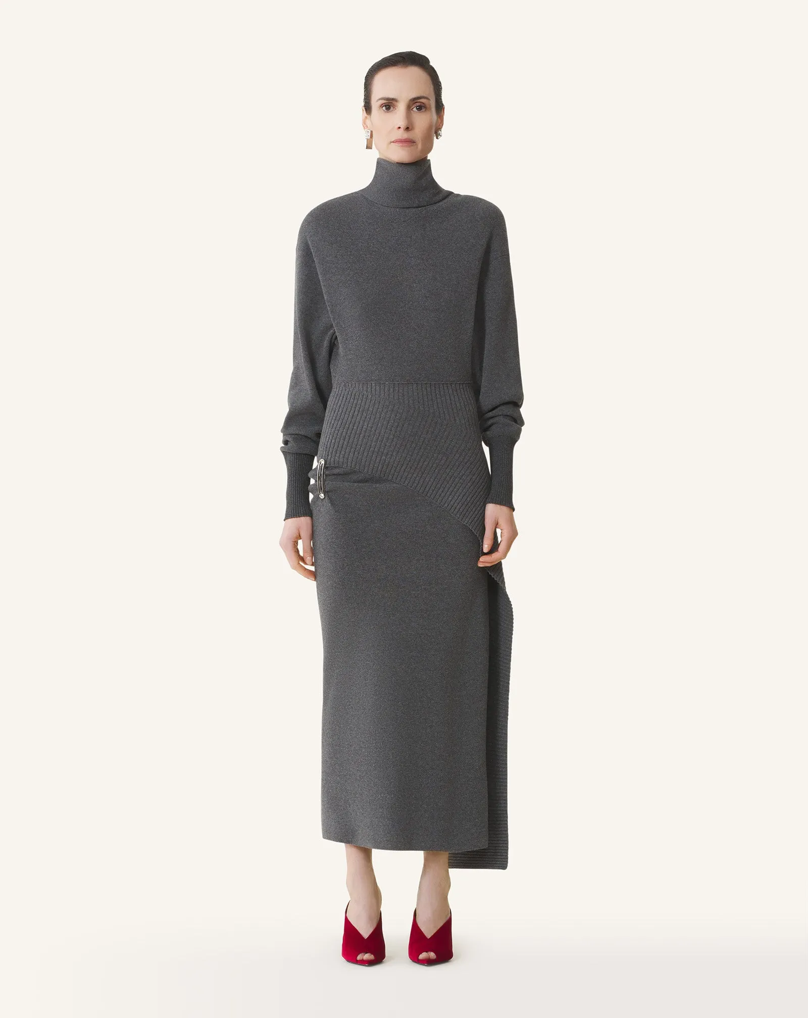 WOOL AND CASHMERE MIDI DRESS sold by Lanvin product image thumbnail 2