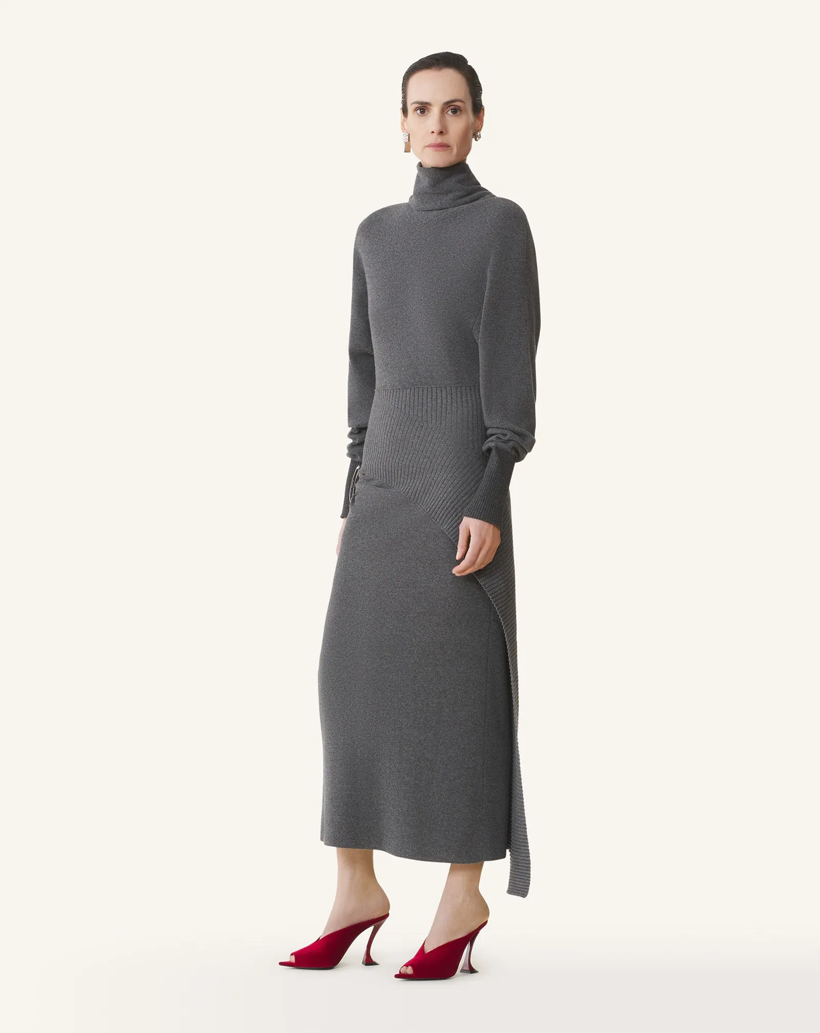 WOOL AND CASHMERE MIDI DRESS sold by Lanvin product image thumbnail 3