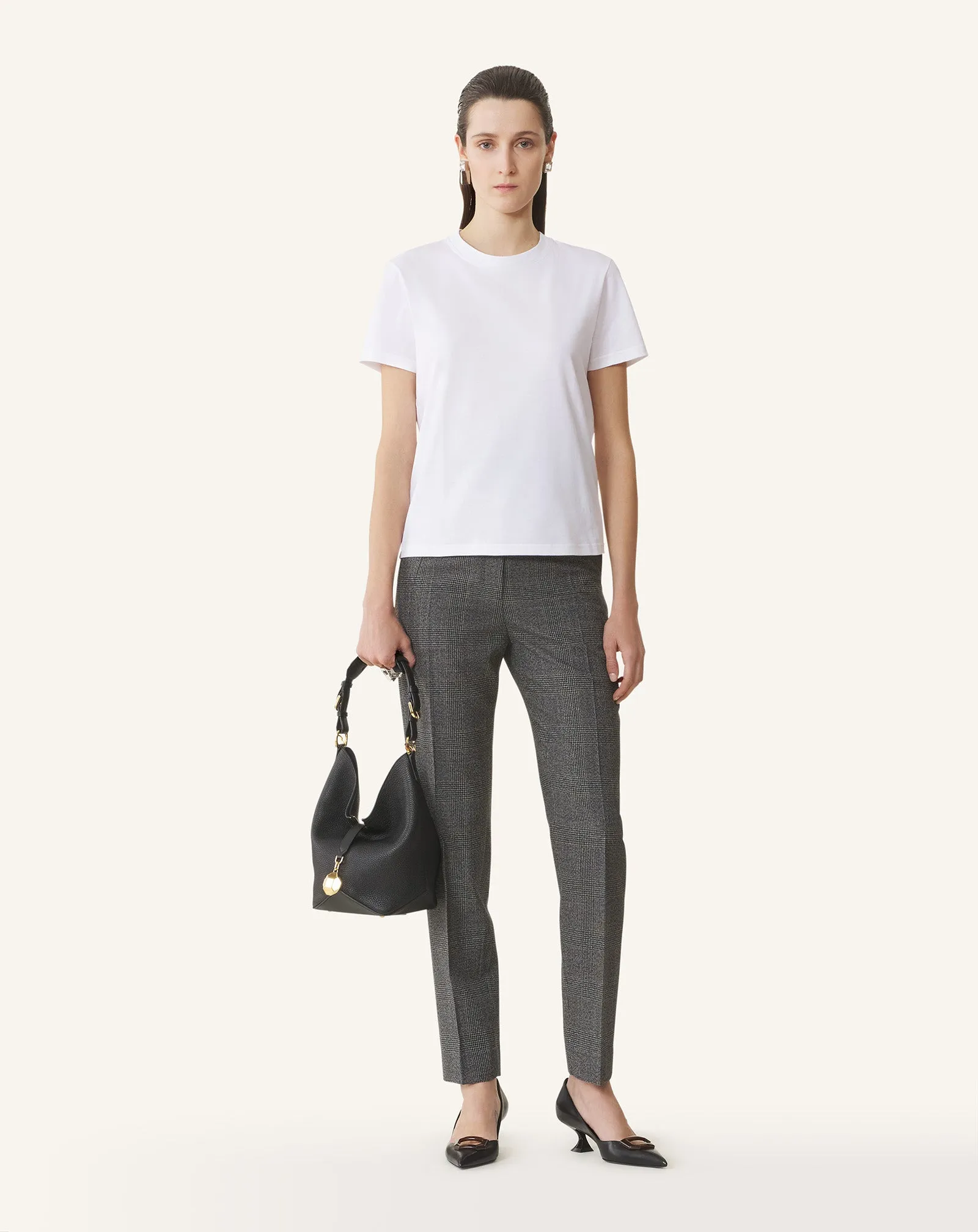 WHITE COTTON T-SHIRT WITH RIBBON DETAIL sold by Lanvin product image thumbnail 2