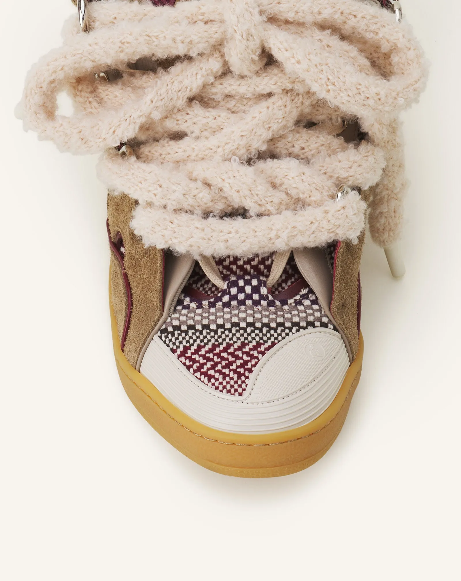 CURB SUEDE SNEAKERS WITH MESH LACES sold by Lanvin product image thumbnail 5