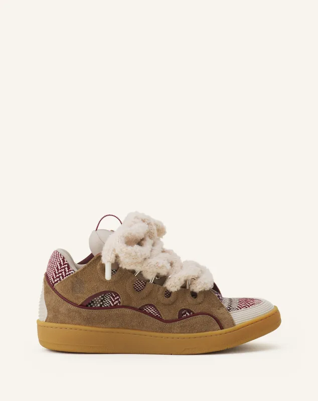 CURB SUEDE SNEAKERS WITH MESH LACES sold by Lanvin