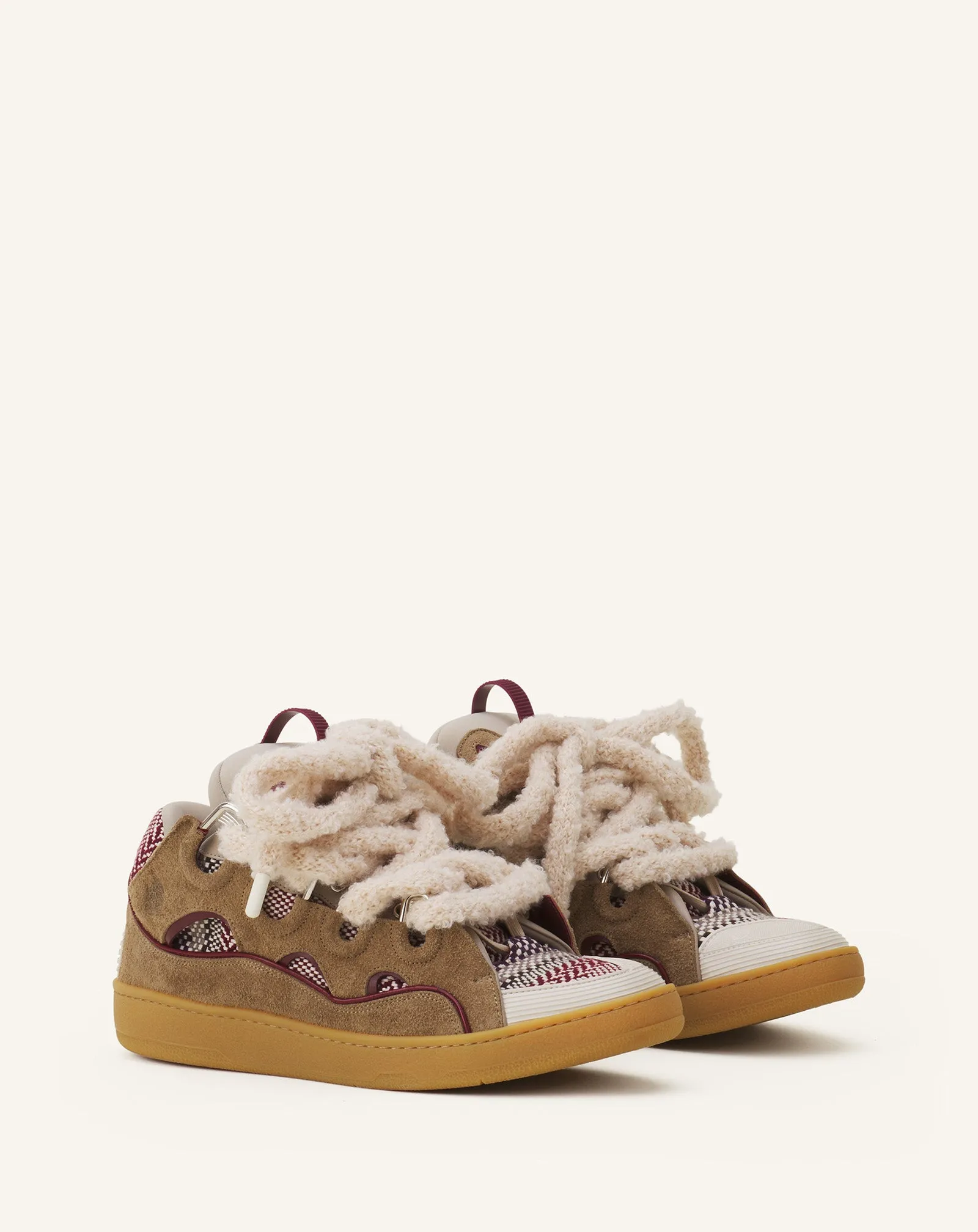 CURB SUEDE SNEAKERS WITH MESH LACES sold by Lanvin product image thumbnail 2