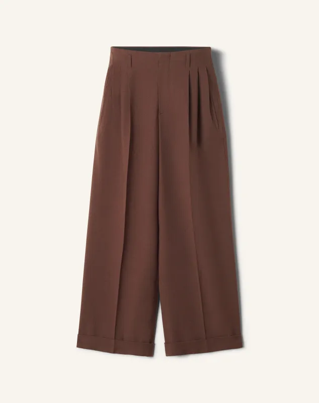 WIDE-LEG FLANNEL PANTS sold by Lanvin
