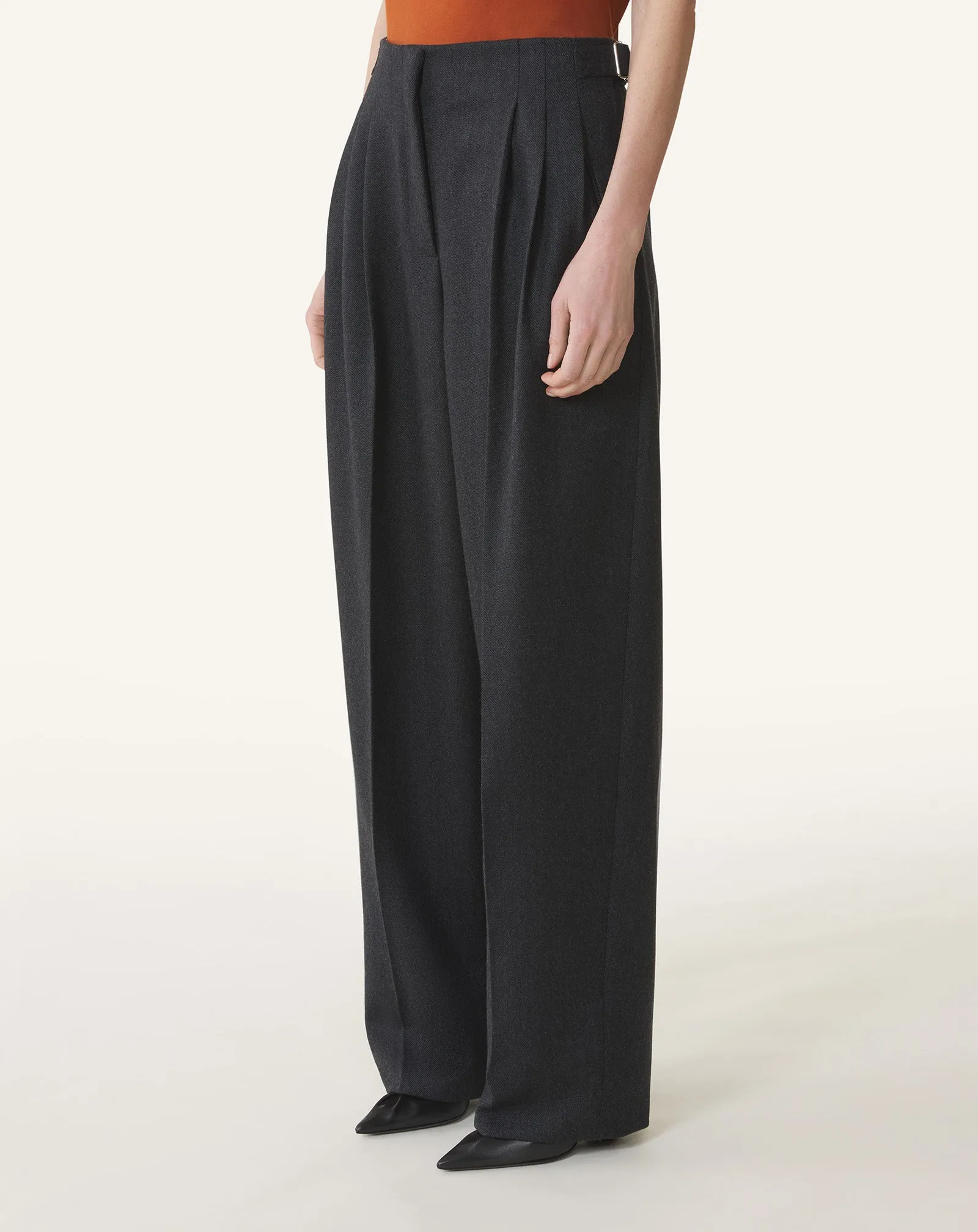 WIDE-LEG FLANNEL PANTS sold by Lanvin product image thumbnail 3