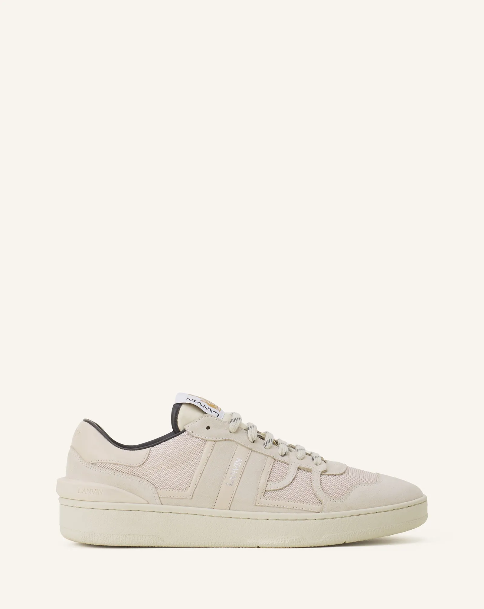 CLAY SNEAKERS IN MESH AND LEATHER sold by Lanvin