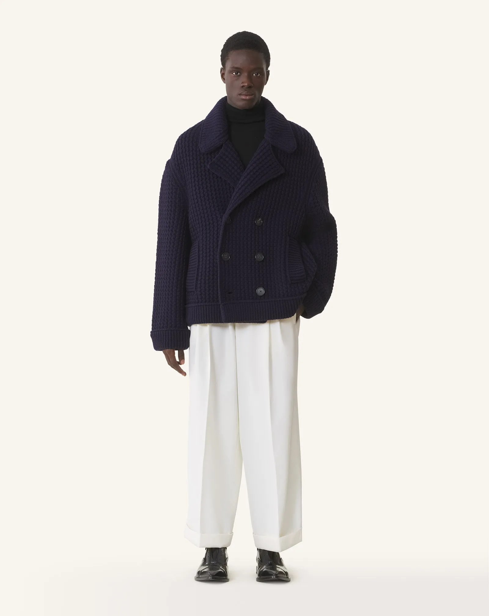 OVERSIZED WOOL PEA COAT sold by Lanvin product image thumbnail 2