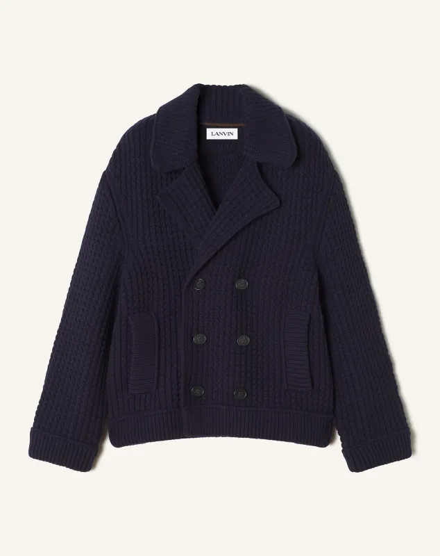 OVERSIZED WOOL PEA COAT sold by Lanvin