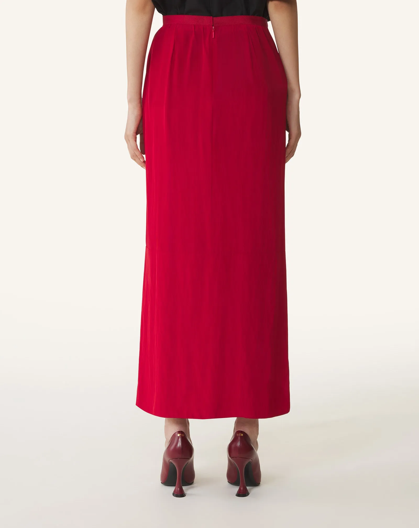 MIDI SKIRT IN CHARMEUSE sold by Lanvin product image thumbnail 4