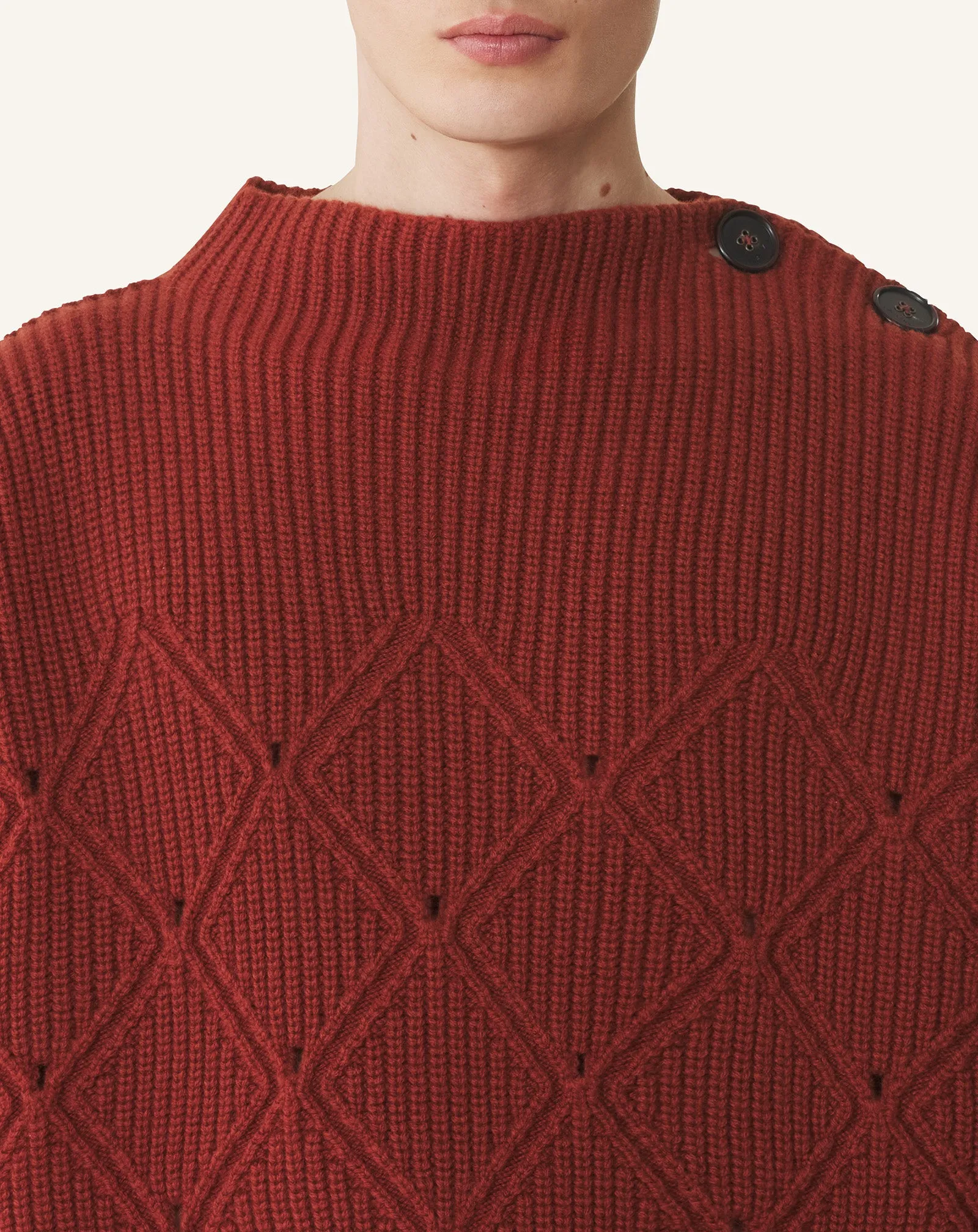 WOOL SWEATER WITH DIAMOND DETAIL sold by Lanvin product image thumbnail 5