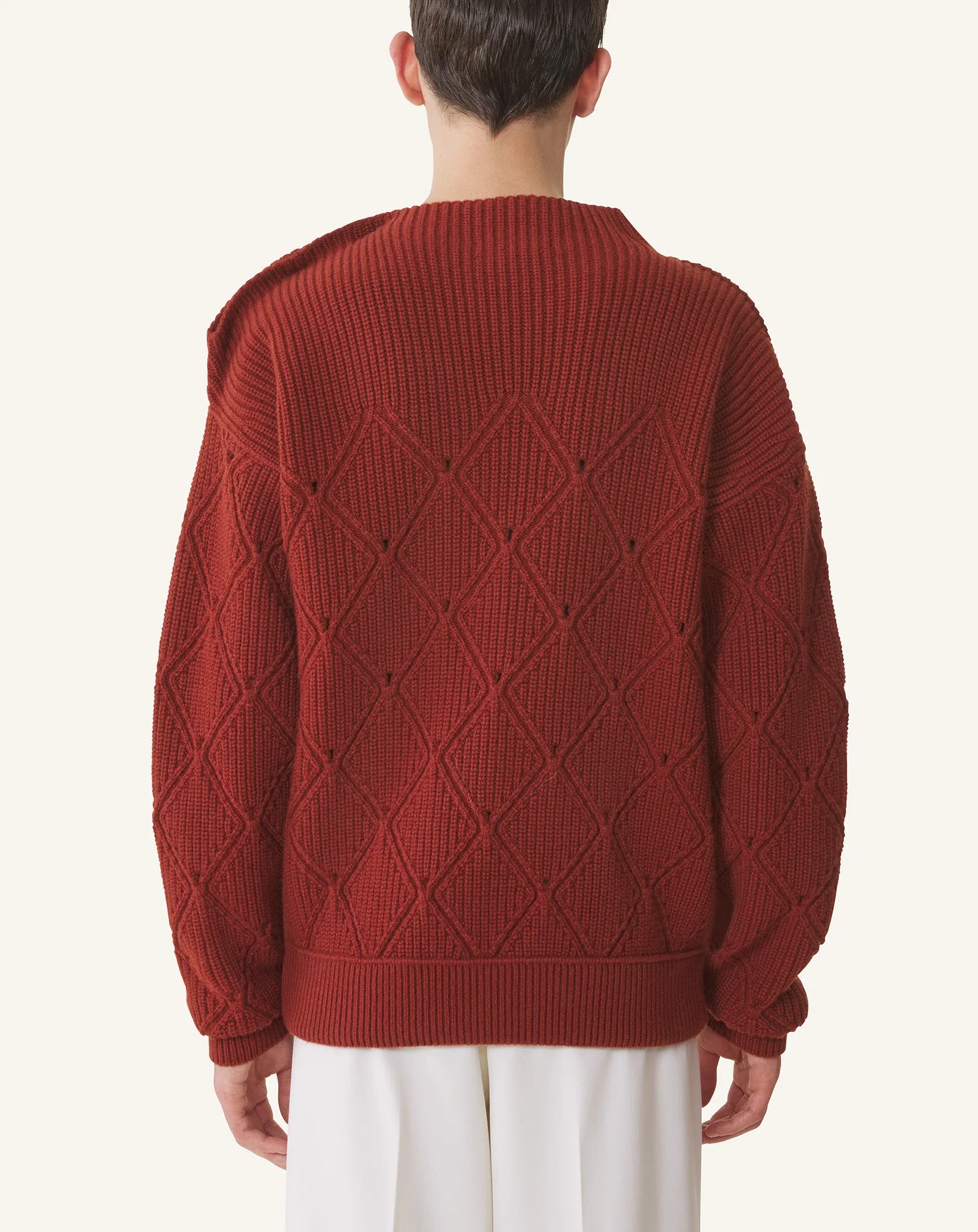 WOOL SWEATER WITH DIAMOND DETAIL sold by Lanvin product image thumbnail 4