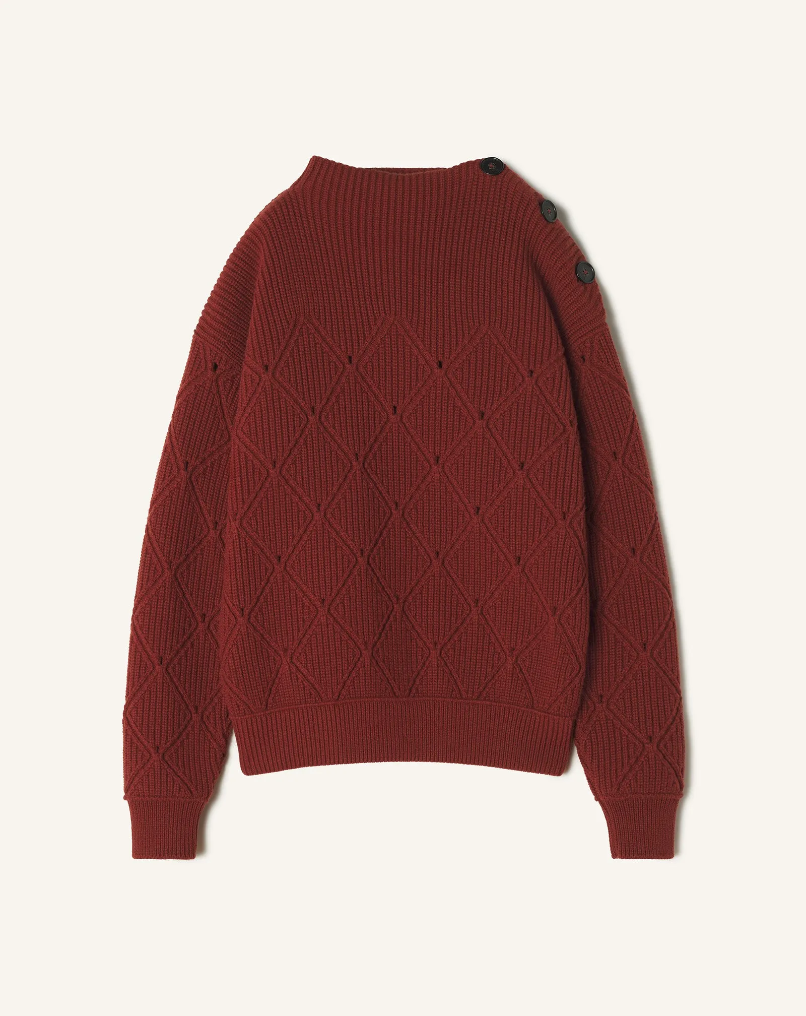 WOOL SWEATER WITH DIAMOND DETAIL sold by Lanvin