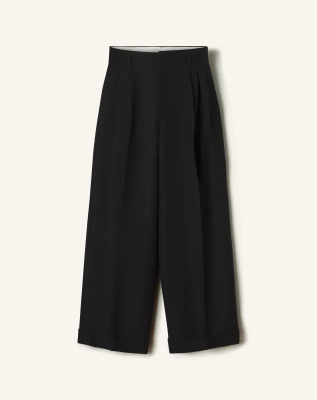 WIDE-LEG FLANNEL PANTS sold by Lanvin