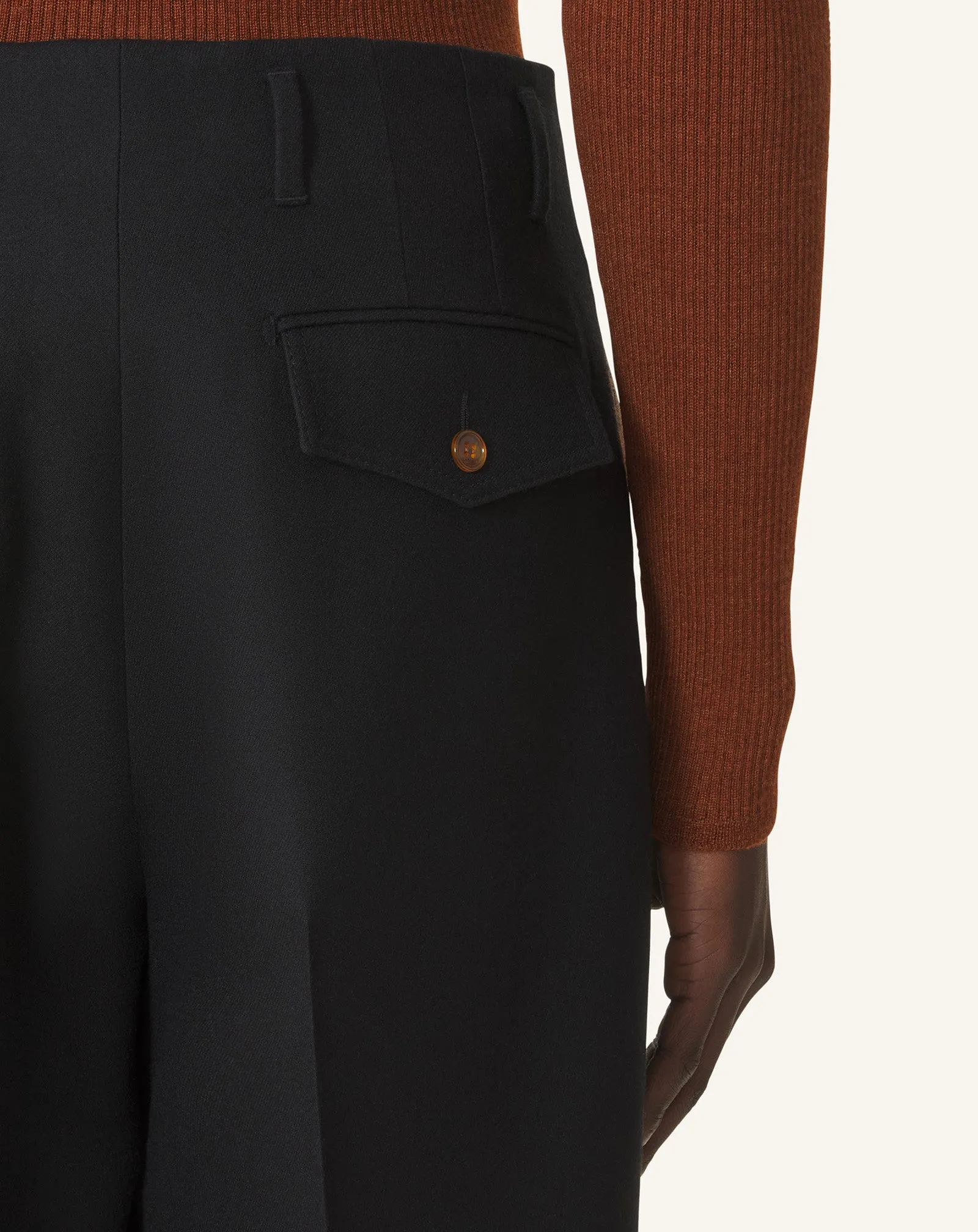 WIDE-LEG FLANNEL PANTS sold by Lanvin product image thumbnail 5