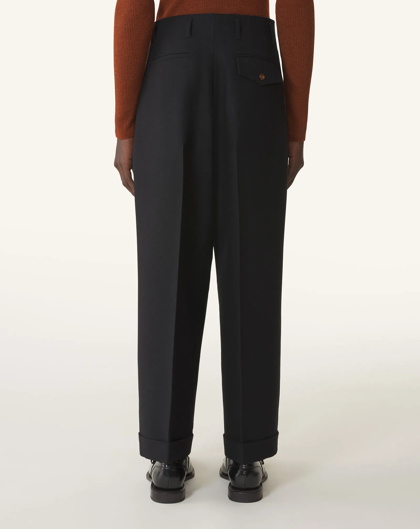 WIDE-LEG FLANNEL PANTS sold by Lanvin product image thumbnail 4