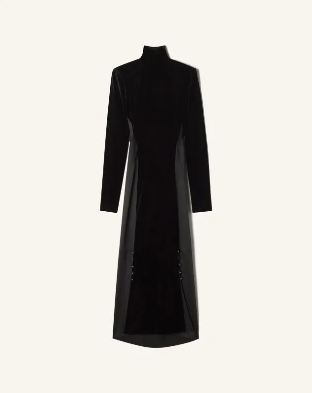 VELVET MIDI DRESS made by Lanvin