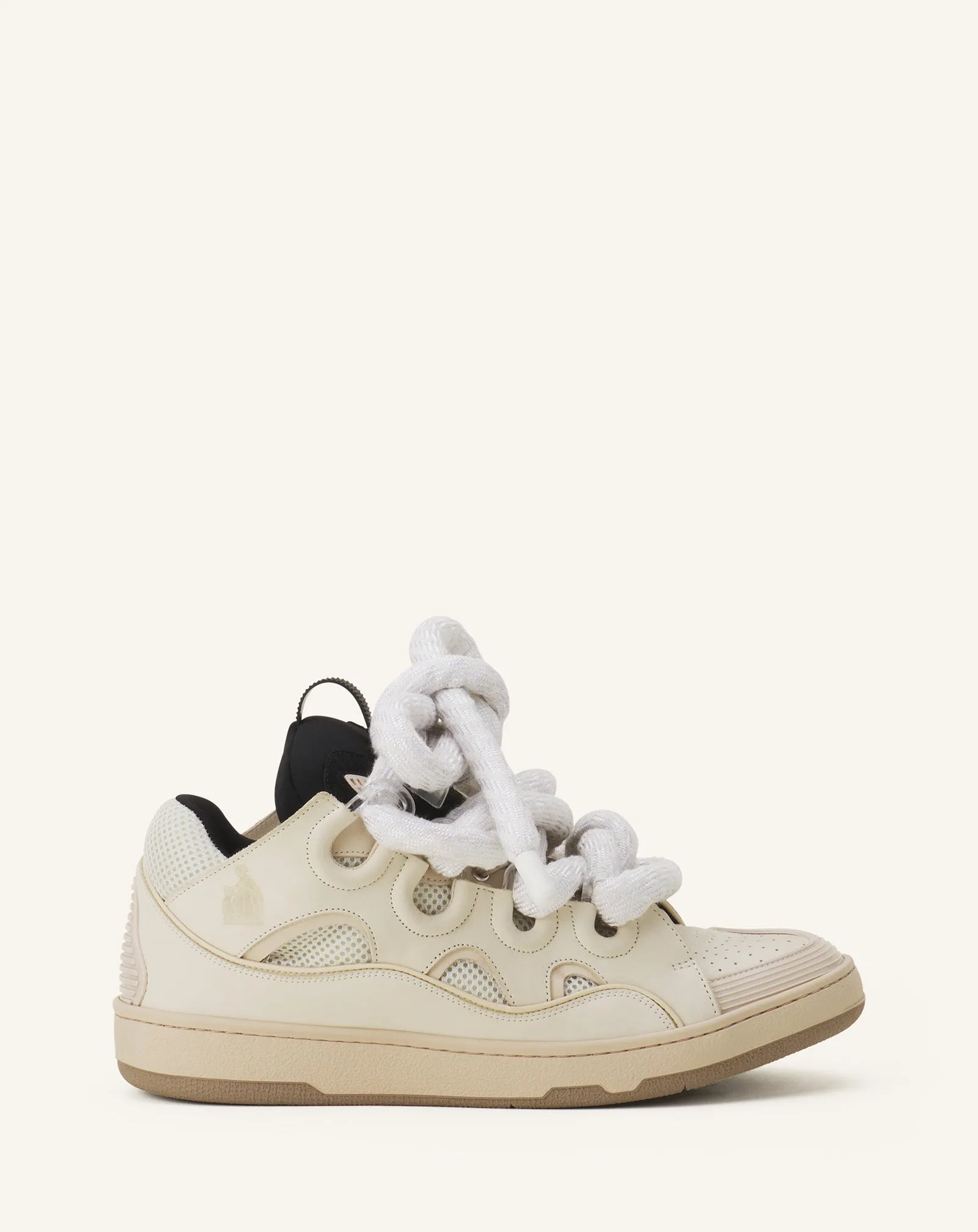 CURB SNEAKERS IN LEATHER WITH SNAKE LACES sold by Lanvin
