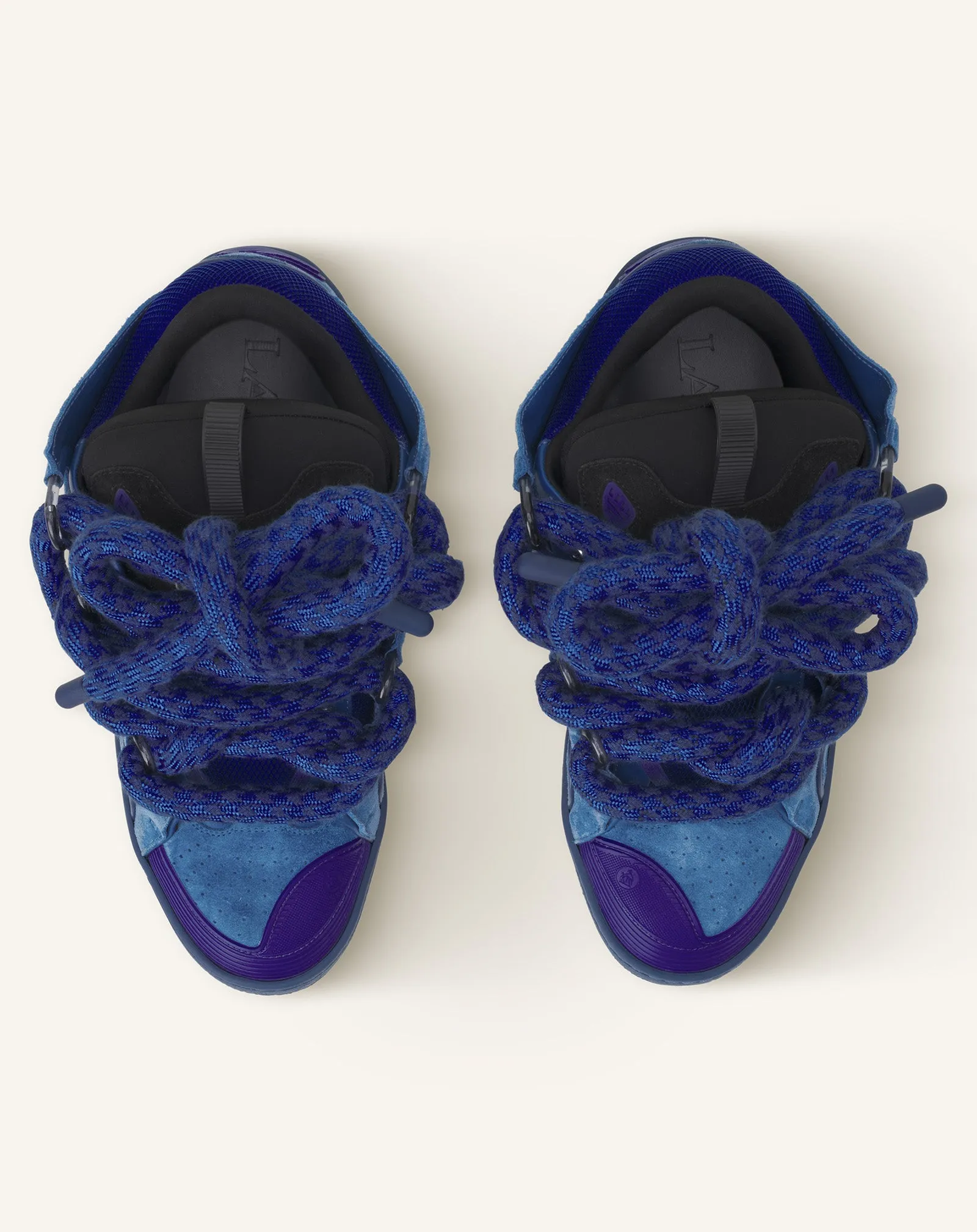 CURB SNEAKERS IN LEATHER WITH SNAKE LACES sold by Lanvin product image thumbnail 4