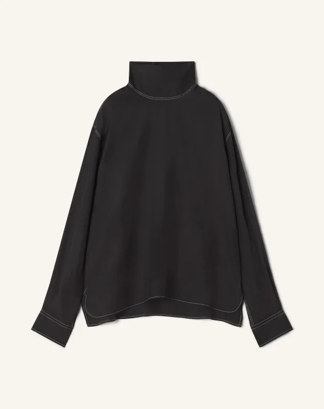 SILK HIGH NECK TOP sold by Lanvin